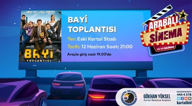 Kartal Belediyesi'nden Arabalı Sinema Nostaljisi