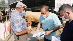 Kartal Hayvan Pazarına Korona Denetimi
