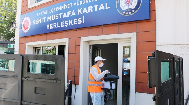 kartal'da Dezenfekte Çalışmaları Devam Ediyor 