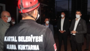 Kartal Belediyesi Yardım İçin İzmir'de