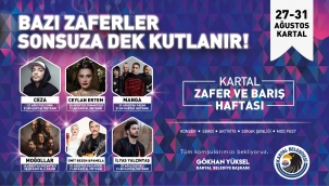 Kartal'da Zafer Bayramı Coşkusu 6 Gün 6 Gece Sürecek