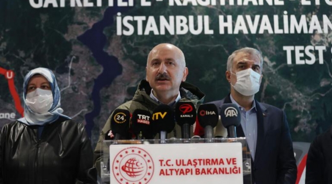 Havalimanı Metrosu Test Sürüşleri Başladı