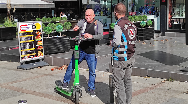 İstanbul'da scooter denetimi