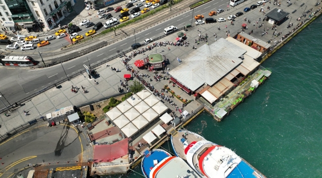 İstanbul'da vapur sırası' yoğunluğu