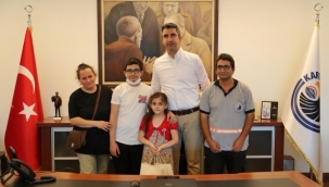 LGS birincisinden Başkan Gökhan Yüksel'e ziyaret