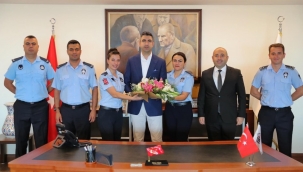 Başkan Gökhan Yüksel Zabıta Haftası'nı Personeli ile Kutladı