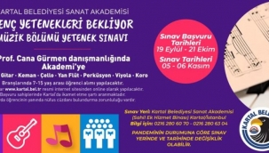 Kartal Belediyesi Sanat Akademisi Genç Yetenekleri Bekliyor