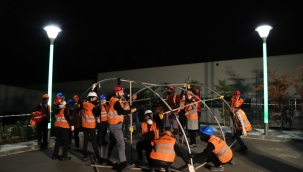 Kartal'da Afetlere Karşı Gece Tatbikatı Yapıldı