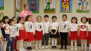 Kartal Belediyesi Kreş Öğrencilerinden 23 Nisan Sergisi