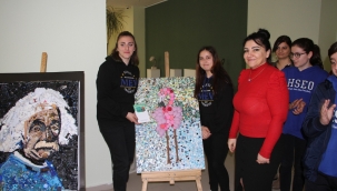 Kartal Belediyesi'nin 'Atıklardan Tablo Tasarım Yarışması'nda Ödüller Sahiplerini Buldu