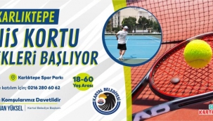 Kartal'da Tenis Eğitimleri ve Maçlar Başlıyor