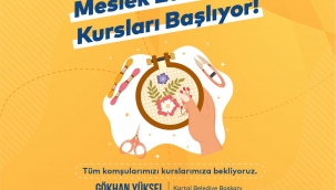 Kartal Belediyesi Meslek Edindirme Kursları Başlıyor