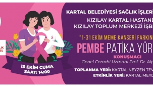 Kartal'da 'Pembe Patika Yürüyüşü' ile Meme Kanserine Dikkat Çekilecek