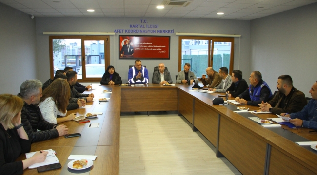 Kartal'da Afet Koordinasyon Toplantısı Yapıldı