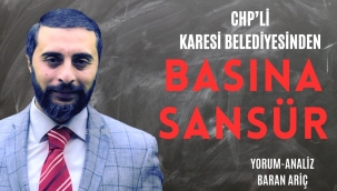 KARESİ BELEDİYESİ'NDEN BASINA SANSÜR