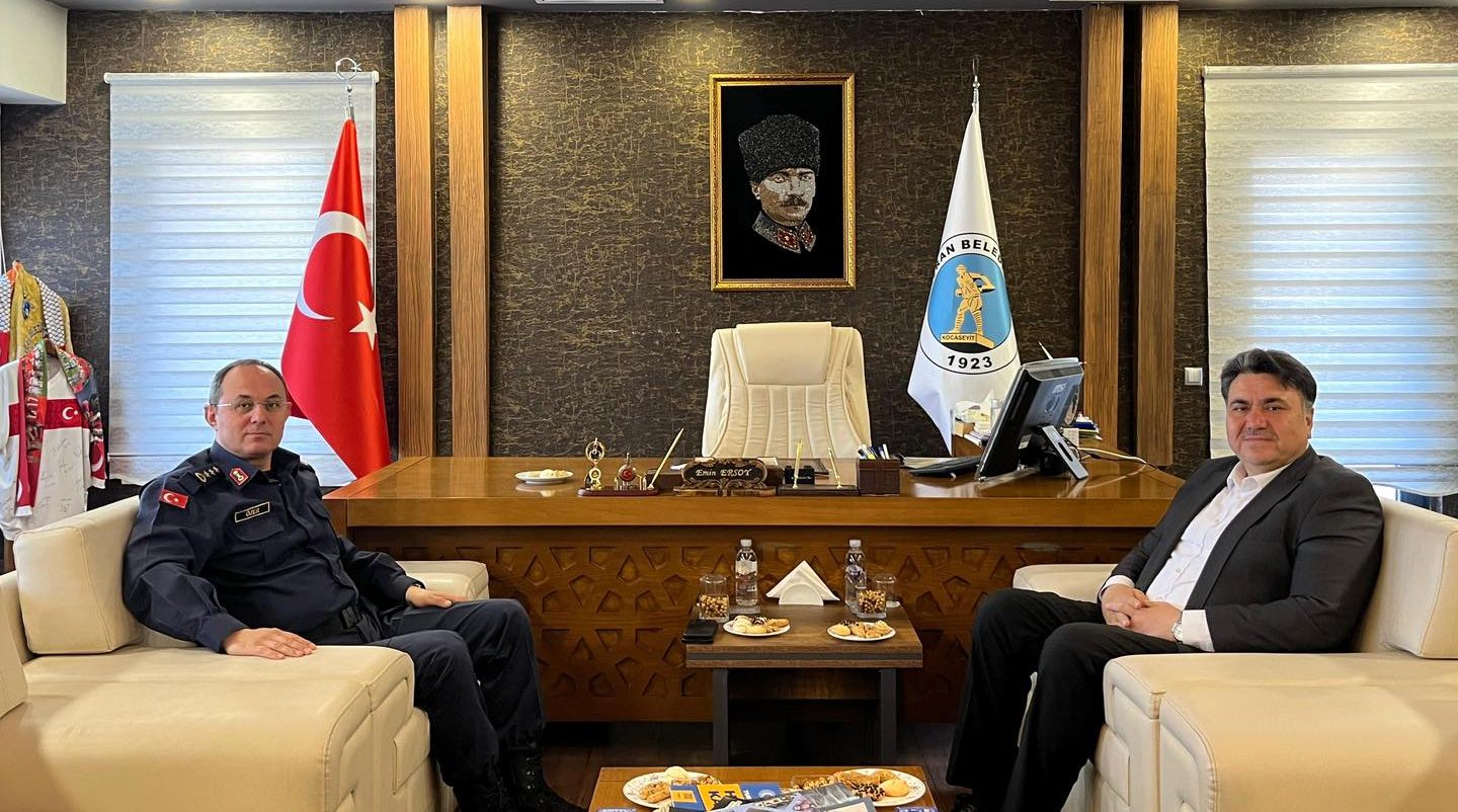 İL JANDARMA KOMUTANI'NDAN BAŞKAN ERSOY'A ZIYARET