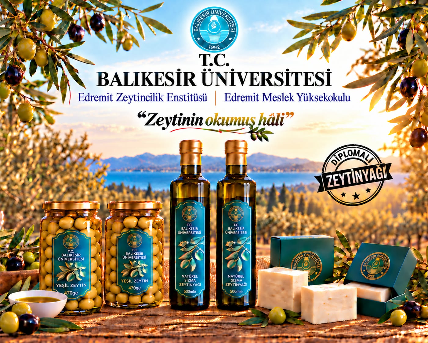 BALIKESİR ÜNİVERSİTESİ, KENDİ ÜRETTİĞİ ZEYTİNYAĞLARIYLA FESTOLİVE'DE YERİNİ ALIYOR