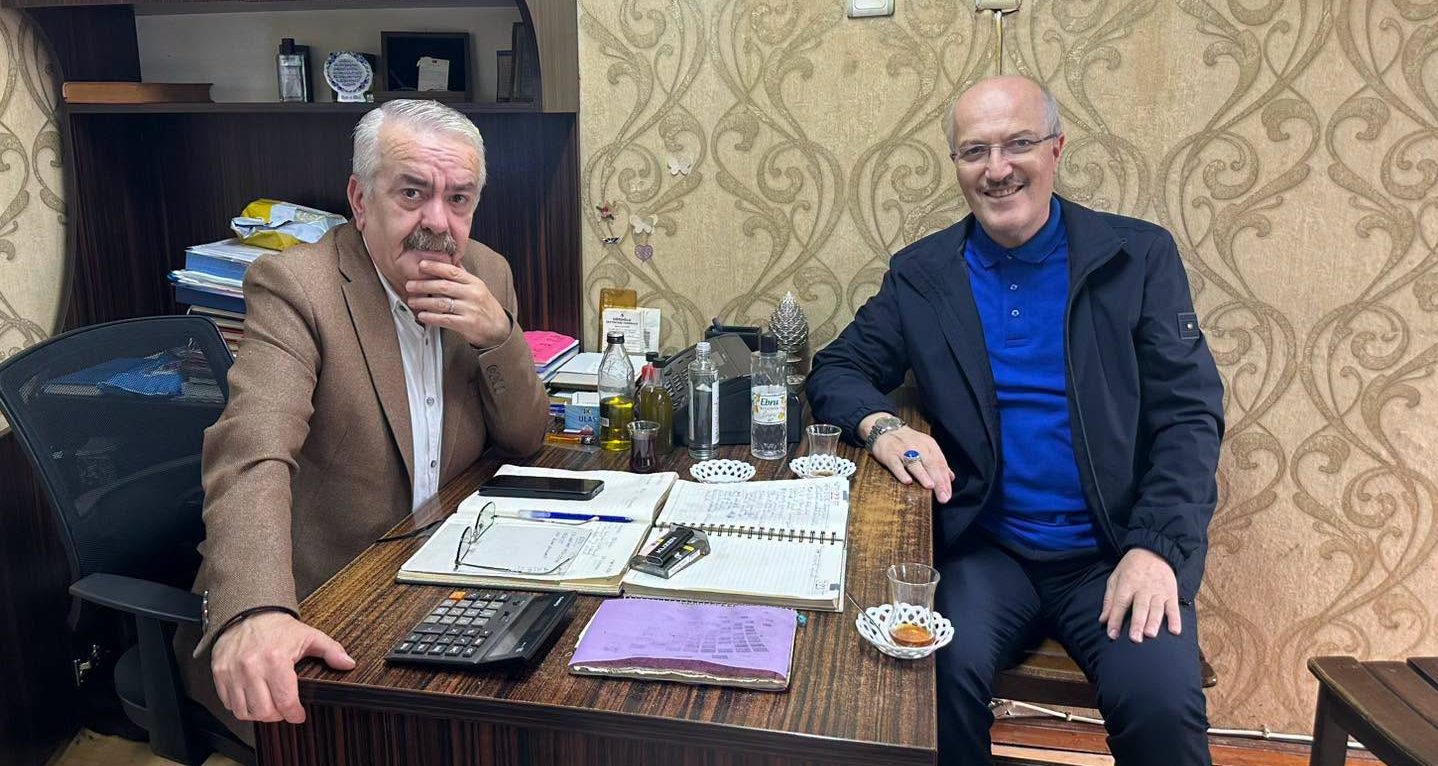 ESKİ BAŞKAN KAFAOĞLU'NDAN ÖZKAN KOSTAK'A HAYIRLI OLSUN ZİYARETİ