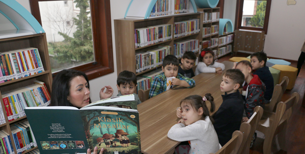 "Eğlenceli Çocuk Kütüphanesi", Kapılarını İlk Kez, Kreş Öğrencilerine Açtı
