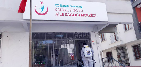 Sağlık Merkezleri Dezenfekte Ediliyor