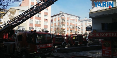 Bahçelievler'de 3 Katlı Binada Yangın!