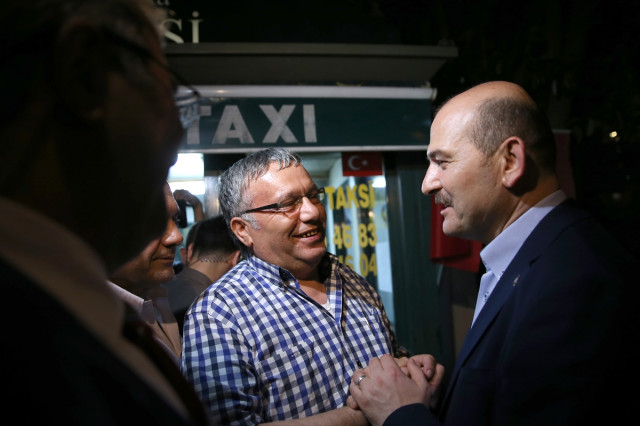 Bakan Soylu, Taksicilerle Bir Araya Geldi