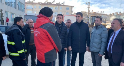 Başkan Gökhan Yüksel, Deprem Bölgesinde İncelemede Bulundu