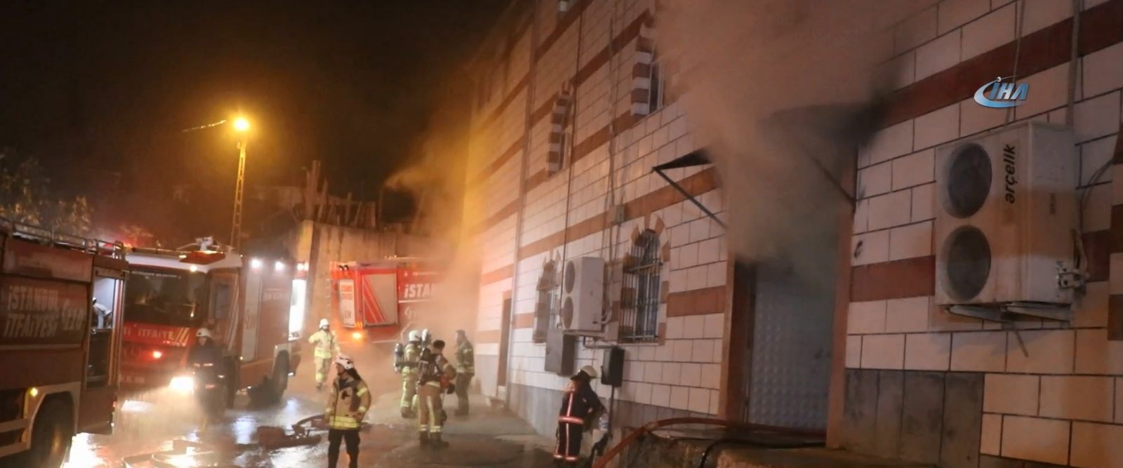 Caminin alt katındaki mobilya atölyesinde yangın