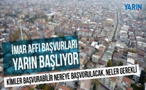 İmar barışı başvuruları yarın başlıyor