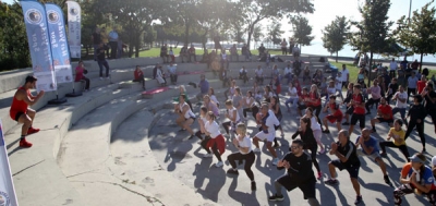 Kartal Sahili Tae Bo ile Şenlendi