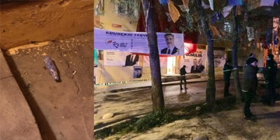 Kartal'da Seçim Bürosuna Bombalı Saldırı!