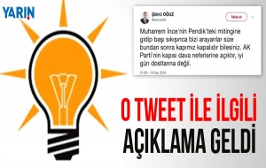 O tweetler ile ilgili açıklama