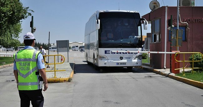 Otogarda Ramazan Bayramı denetimleri