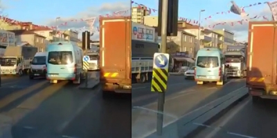 Sancaktepe'de Minibüsçü Terörü