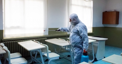 Sarıyerdeki Okullar Dezenfekte Ediliyor