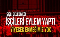 Şişli belediyesi işçilerinden eylem