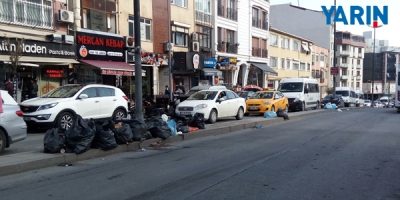 Şişli'de Grev Sonrası Çöpler Birikti