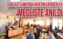 Sivas katliamında hayatını kaybedenler Belediye Meclisi'nde anıld
