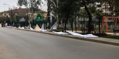 Tuzla'da Tüm Afişleri Kestiler