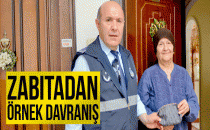 Zabıtadan örnek davranış